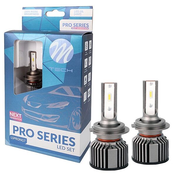 LED система M-tech Pro за фарове H7 Canbus студено бяла светлина, 12V, 40W, 6500K, 5200LM, PX26d