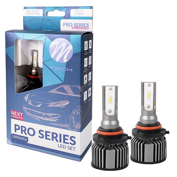 LED система M-tech Pro за фарове HB4/9006 Canbus студено бяла светлина, 12V, 40W, 6500K, 5200LM, P22d