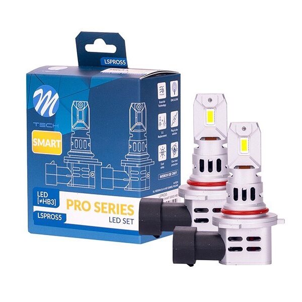 LED система M-tech Pro Smart за фарове HB3, студено бяла светлина, 12V, 42W, 6000K, 4600lm