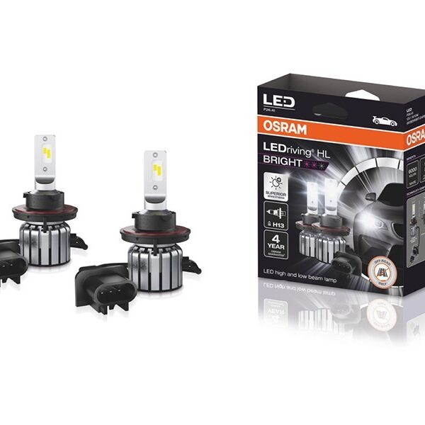 LED система Osram Bright H13 12V, 15/10W, 6000K, P26.4t