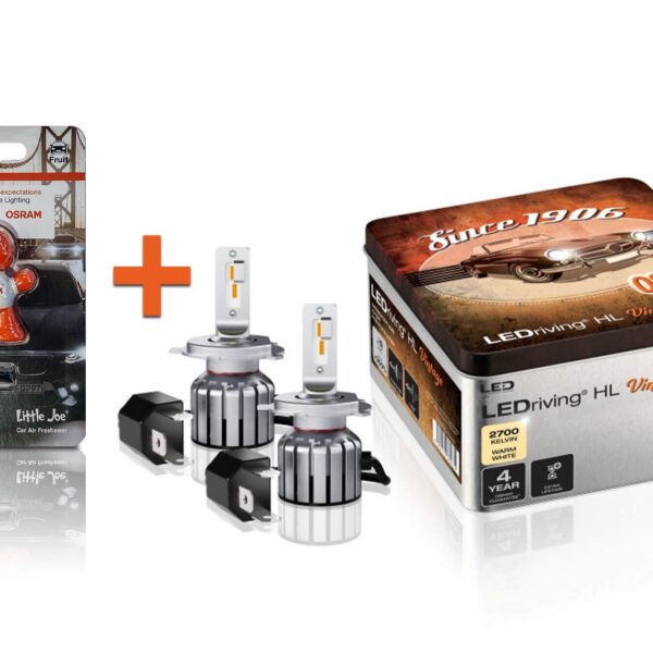 LED система Osram LEDriving Vintage H4/R2/H19 14/14W, 12V, 2700K, 1400/1100lm