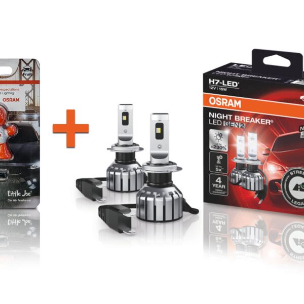 LED система Osram за фарове H7 Night Breaker GEN2 студено бяла светлина, 12V, 16W, 6000K, 1500LM