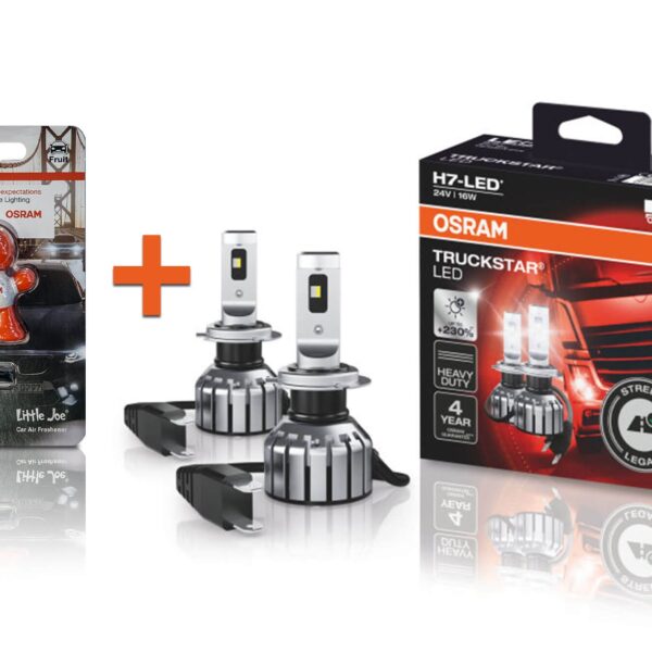 LED система Osram Truckstar за фарове H7 студено бяла светлина, 24V, 18W, 6000K, 1750LM