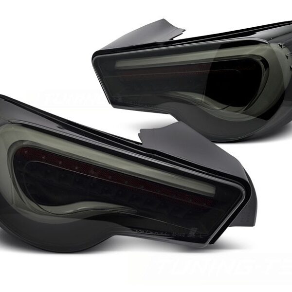 Комплект тунинг LED стопове за Toyota GT86 2012-2021 с черно-опушена основа, ляв и десен