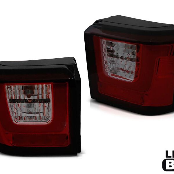 Комплект LED стопове за Volkswagen T4 1990-2003, червена и опушена основа, ляв и десен