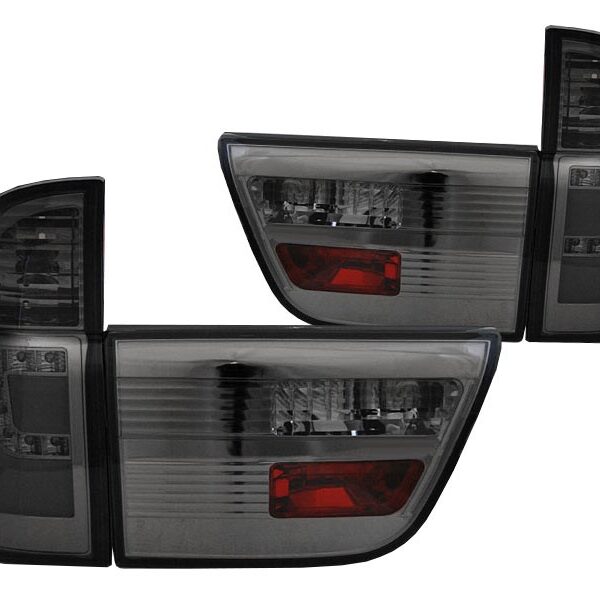 Комплект тунинг LED стопове за BMW X5 E53 1999-2003 опушена основа, ляв и десен