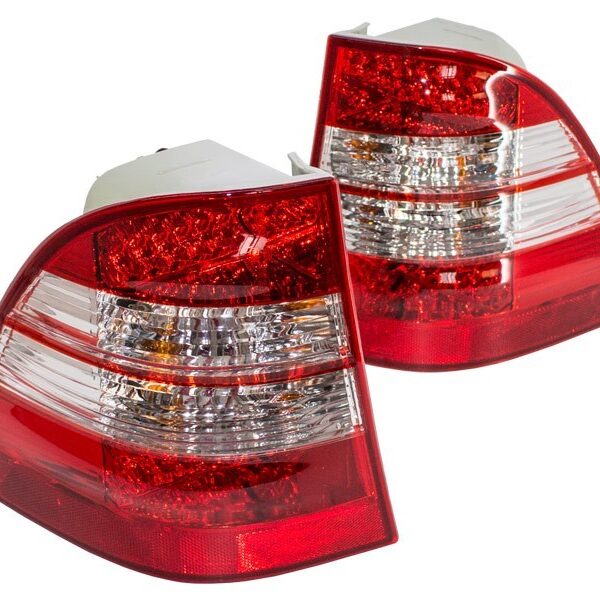 Комплект тунинг LED стопове за Mercedes M клас W163 1998-2005 с бял мигач , ляв и десен