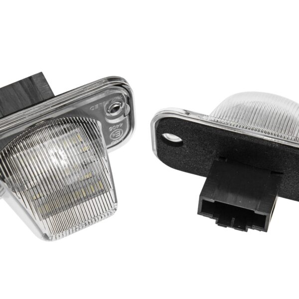 Комплект LED плафони за регистрационен номер на Volkswagen Transporter T4, Passat, Caddy, Jetta, Touran, ляв и десен