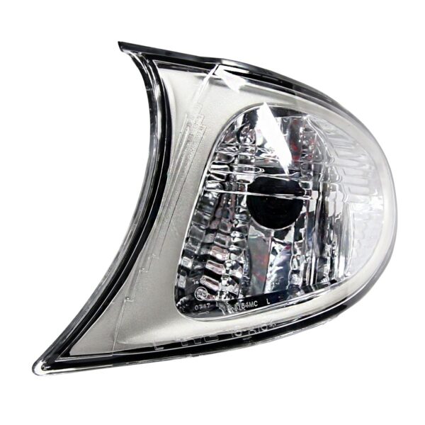 Ляв бял мигач с хром рамка за BMW серия 3 E46 седан/комби 2001-2005