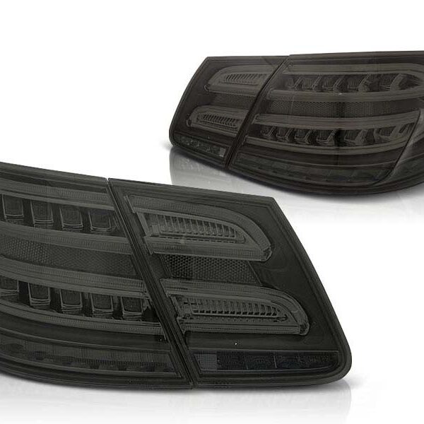 Комплект тунинг LED стопове за Mercedes W212 E-класа 2009-2013 седан, версия с led мигачи във фабричните стопове , ляв и десен