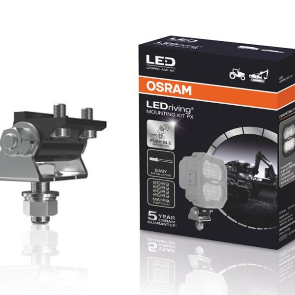 Монтажна планка Osram за LED барове PX, 1 брой, черна