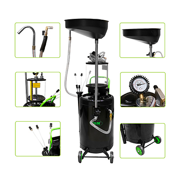 МАШИНА ЗА ИЗТОЧВАНЕ И СЪБИРАНЕ НА МАСЛО JBM 90 ЛИТРА