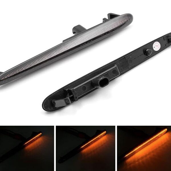 Комплект странични LED динамични мигачи за Alfa Romeo Giulietta 2010-2020 с опушена основа, ляв + десен