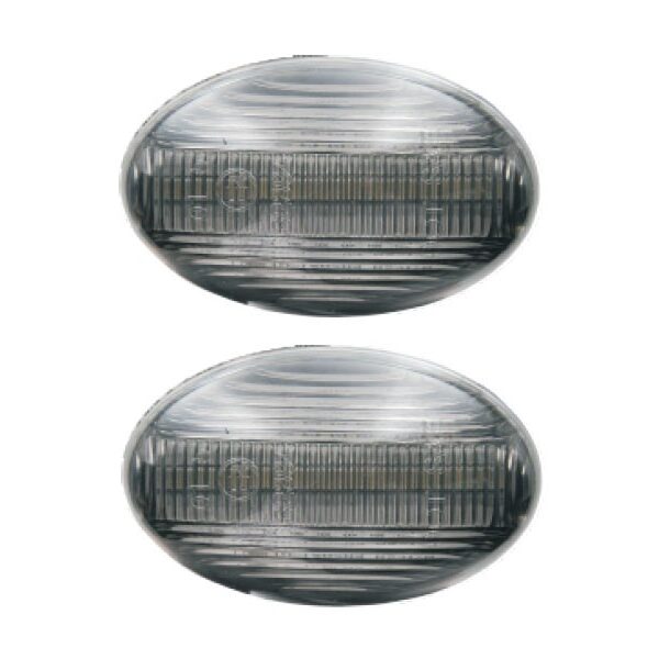 Комплект странични LED динамични мигачи за Mercedes A класа W168 1997-2004, Citan W415 2012-2020, Vito W639 2003-2014, W447 2014-2020 с опушена основа, ляв + десен