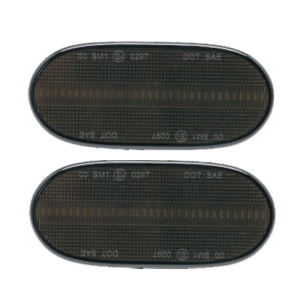 Комплект странични LED мигачи за Mercedes Sprinter W906 2006-2016 с фабрични халогенни мигачи с опушена основа, ляв + десен