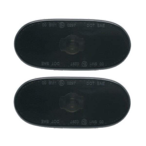 Комплект странични LED мигачи за Mercedes Sprinter W906 2006-2016, W907 след 2018 година с фабрични LED мигачи с опушена основа, ляв + десен