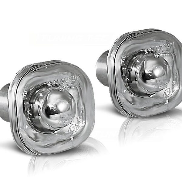 Комплект странични мигачи за Audi A3 1996-2000/A4 1994-1998/Skoda Fabia 2000-2004/Octavia 1997-2004 с хром основа ляв + десен