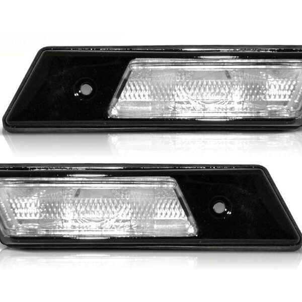 Комплект странични мигачи за BMW серия 3 E36 12.1990-09.1996/серия 5 E34 1987-1995/серия 7 E32 06.1986-04.1994 с черна основа ляв + десен