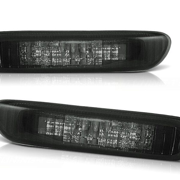 Комплект странични мигачи за BMW серия 3 E46 седан/комби 05.1998-08.2001, E46 купе/кабрио 04.1999-03.2003, E46 компакт 06.2001-2004 с черна основа ляв + десен