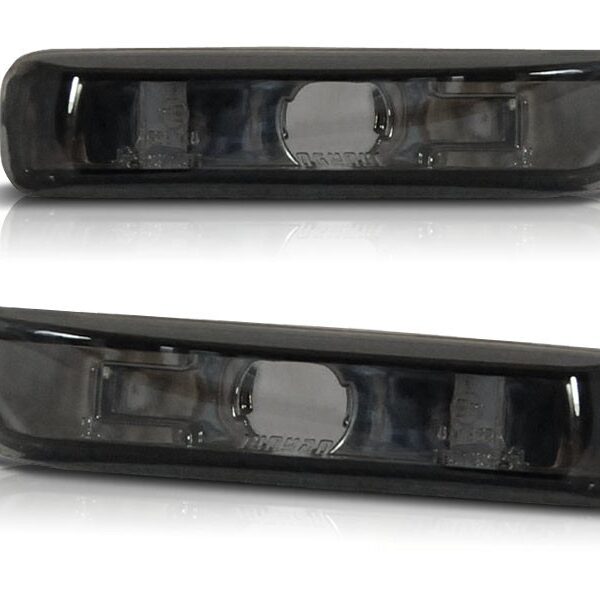 Комплект странични мигачи за BMW серия 3 E46 седан/комби 05.1998-08.2001, E46 купе/кабрио 04.1999-03.2003, E46 компакт 06.2001-2004 с черна основа ляв + десен