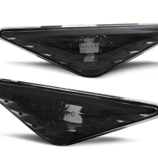 Комплект странични мигачи за Ford Focus 1998-2004/Mondeo 2000-2007 с черна основа ляв + десен