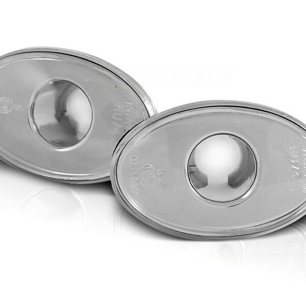 Комплект странични мигачи за Ford KA 11.1196-2008/Fiesta MK4 10.1995-08.1999/Fiesta MK5 09.1999-04.2002/Mondeo MK1 01.1993-09.1996/Transit 08.1994-12.1999 с хром основа ляв + десен