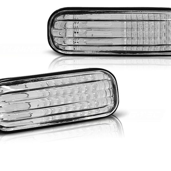 Комплект странични мигачи за Honda Civic 2/3/4 врати 09.1995-02.2001/Prelude 02.1992-01.1997 с хром основа ляв + десен