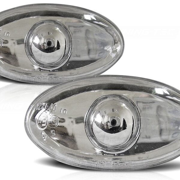 Комплект странични мигачи за Peugeot 206 1998-2007/ 307 2000-2014 с хром основа ляв + десен