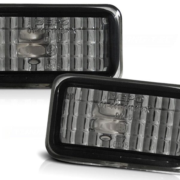 Комплект странични мигачи за VW Golf I/II 1974-1991/Jetta 1984-1991/Corrado 1988-1995 с черна основа ляв + десен