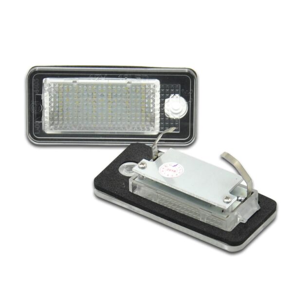 Комплект LED плафони за регистрационен номер на Audi A3,A4,A5,A6,Q7, ляв и десен