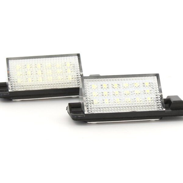 Комплект LED плафони за регистрационен номер на BMW серия 3 E36 седан/купе/комби/компакт 1990-1999, ляв и десен