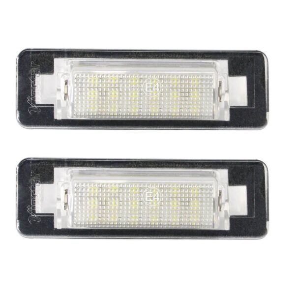 Комплект LED плафони за регистрационен номер на Mercedes C класа W202 1997-2000, E класа седан W210 1999-2002, ляв и десен