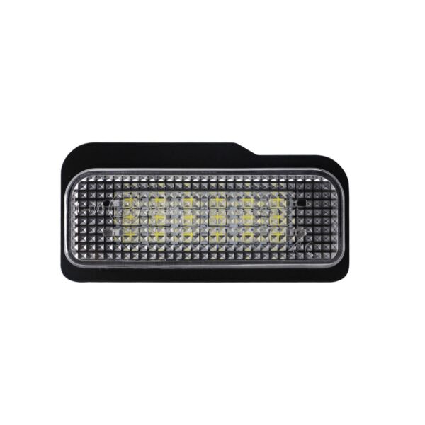 Комплект LED плафони за регистрационен номер на Mercedes C класа W203 комби, E класа W211 седан/комби, CLS C219, SLK R171, ляв и десен
