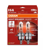 BEC OSRAM NIGHT BREAKER SILVER H4 12V 60/55W P43T КОМПЛЕКТ 2 БР.  64193NBS2HB