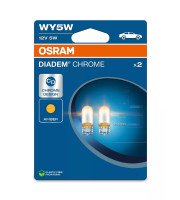 ХРОМИРАНА КРУШКА OSRAM DIADEM WY21W 12V 5W W2.1X9.5D КОМПЛЕКТ 2 БР.  2827DC2BL