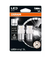 КРУШКА OSRAM LEDRIVING SL P21/5W БЯЛА | 12V - BAY15D - КОМПЛЕКТ 2 БР. (OFF-ROAD)  7528DWP2BL