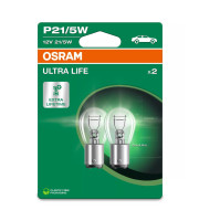 КРУШКА OSRAM ULTRA LIFE P21/5W 12V BAY15D  7528ULT2BL