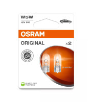 ОРИГИНАЛНА КРУШКА OSRAM W5W 12V 5W W2.1X9.5S КОМПЛЕКТ 2 БР.  28252BL