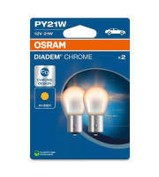 КРУШКА OSRAM DIADEM CHROME PY21W 12V 21W BAU15S КОМПЛЕКТ 2 БР.  7507DC2BL