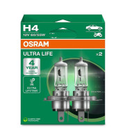КРУШКА OSRAM ULTRA LIFE H4 12V 60/55W КОМПЛЕКТ 2 БР.  64193ULT2HB