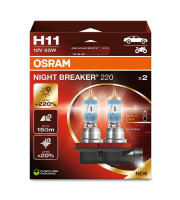 ХАЛОГЕННА КРУШКА OSRAM H11 NIGHT BREAKER 220 DUO BOX  64211NB2202HB