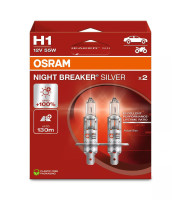 BEC OSRAM NIGHT BREAKER SILVER H1 12V 55W P14, 5S КОМПЛЕКТ 2 БР.  64150NBS2HB