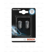 КРУШКА BOSCH XENON BLUE W5W 12V 5W W2, 1X9, 5D КОМПЛЕКТ 2 БР.  1987301033
