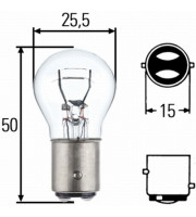 КРУШКА HELLA P21/5W 24V BAY15D  8GD002078241