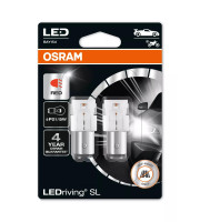 КРУШКА OSRAM LEDRIVING SL P21/5W ЧЕРВЕНА | 12V - BAY15D - КОМПЛЕКТ 2 БР. (OFF-ROAD)  7528DRP2BL