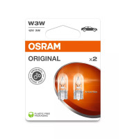 ОРИГИНАЛНА КРУШКА OSRAM W3W 12V 3W W2.1X9.5S КОМПЛЕКТ 2 БР.  28212BL