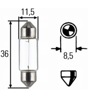 КРУШКА HELLA C5W 12V 5W SV8.5  8GM002092121