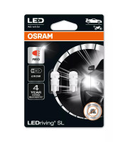 КРУШКА OSRAM LEDRIVING SL W5W ЧЕРВЕНА | 12V - W2.1X9.5D - КОМПЛЕКТ 2 БР. (OFF-ROAD)  2825DRP2BL