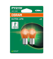 КРУШКА OSRAM ULTRA LIFE PY21W 12V 21W BAU15S  7507ULT2BL