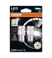 КРУШКА OSRAM LEDRIVING SL P21W ЖЪЛТА | 12V - BA15S - КОМПЛЕКТ 2 БР. (OFF-ROAD)  7506DYP2BL